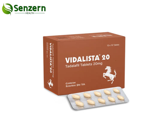 좋은 가격 FDA GMP 승인 비달리스타 20mg 남성용 ED 보충제 옐로우 알약 온라인으로